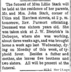 Lillian May "lillie" Stark