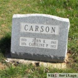 John K Carson