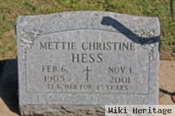 Mettie Christine Hess