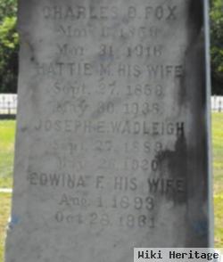 Joseph E Wadleigh