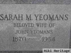 Sarah M Winters Yeomans