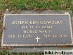 1Lt Joseph Kendrick "ken" Cowdery