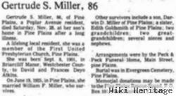 Gertrude S Atkins Miller