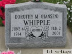 Dorothy M. Hansen Whipple