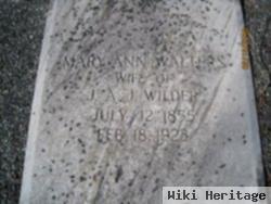Mary Ann Walters Wilder