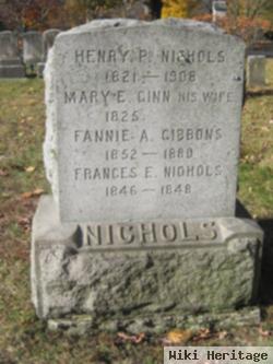 Frances "fannie" Nichols Gibbons