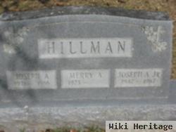 Joseph Allen Hillman, Sr