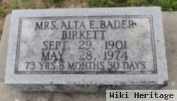 Alta E. Bader Birkett