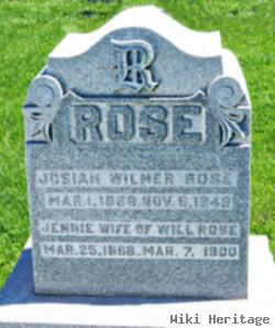 Josiah Wilmer "will" Rose