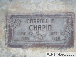 Carroll Edward Chapin