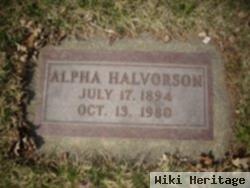 Alpha Odneson Halvorson