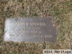 John E Stembel