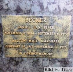 Janice "jan" Piper Becker