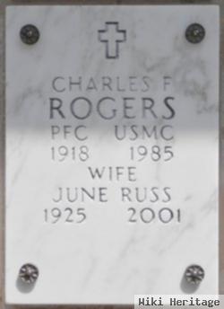 Pfc Charles F Rogers