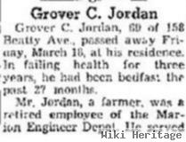 Grover C Jordan