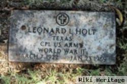 Corp Leonard Lee Holt