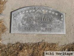 John E Taylor, Sr