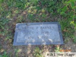 Mattie P Barnes