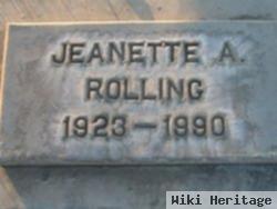 Jeanette A Johnson Rolling