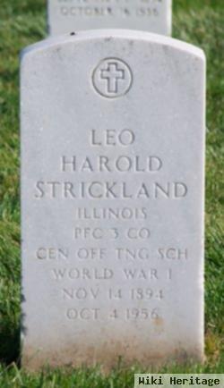 Pfc Leo Harold Strickland