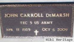 John Carroll "jake" Demarsh