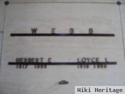 Herbert E Webb