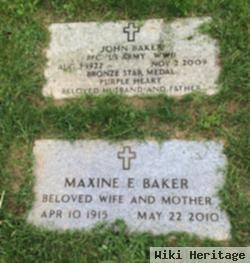 Maxine E Reese Baker