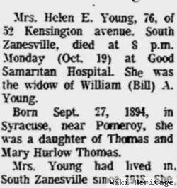 Helen E Thomas Young