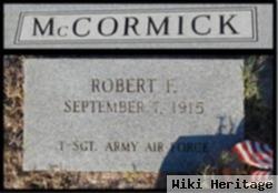 Tsgt Robert F. Mccormick