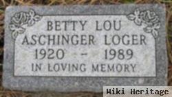 Betty Lou Aschinger Loger