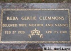 Reba Gertrude "gertie" Clowers Clemmons