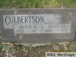 Merle Raymond Culbertson