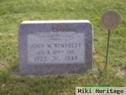 John M. "johnny" Wimpsett