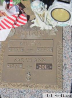 Sarah Ann Andrews Whitford