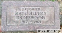 Maye Helton Underwood