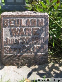 Beulah M Ware