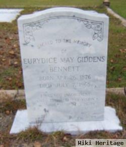 Eurydice May Giddens Bennett