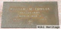 William M Fowler