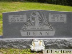 Benjamin F "bennie" Dean