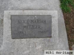 Alice Mariah Metzger