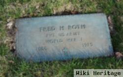 Pvt Fred H. Roth