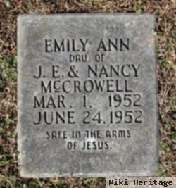 Emily Ann Mccrowell