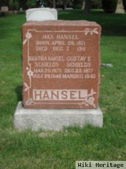 Bertha Hansel Schields