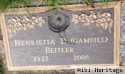 Henrietta D Gambill Beitler