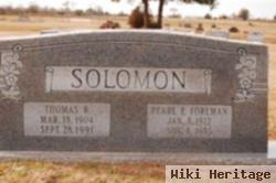 Pearl E Foreman Solomon