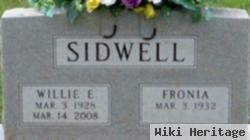 Willie E Sidwell