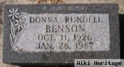 Donna Rundell Benson