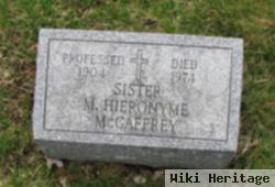 Sr Mary Hieronyme Mccaffrey