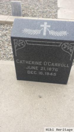 Catherine Mary O'carroll