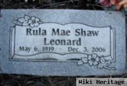 Rula Mae Shaw Leonard